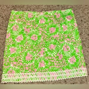 Women’s Lilly Pulitzer Sunnyside Green and Pink Skirt